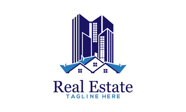 Real Estate creative Logo template | Real Estate, Building and Construction Logo Vector Design