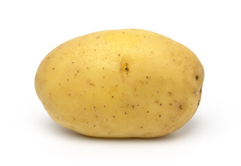 potato isolated on white background, with a clipping path, single..