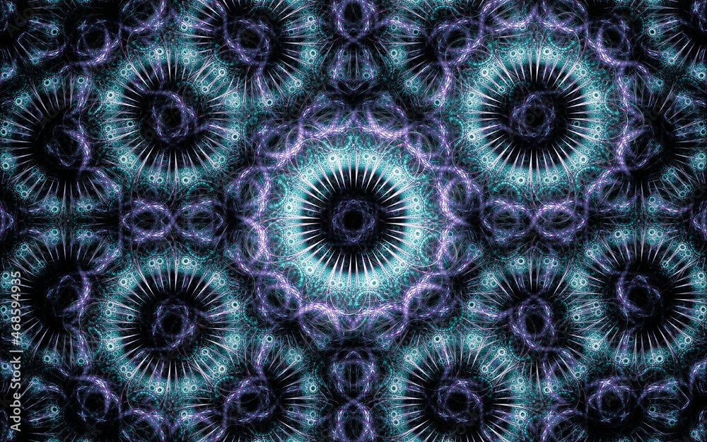 Aufkleber digital illustration abstract image generated fractal background image wallpaper pattern of various 