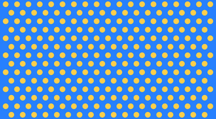 pretty cute sweet polka dots seamless pattern retro stylish vintage blue and yellow wide background concept for fashion printing