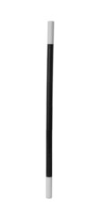 Beautiful black magic wand isolated on white