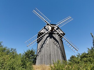 old windmill in the countryside © Katarzyna