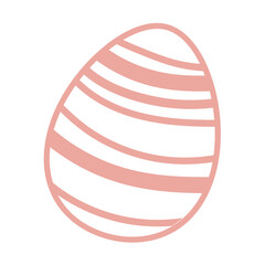 Easter egg cutting card. Pink vector egg vector iilustration