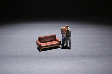 a home concept. Happy family at home