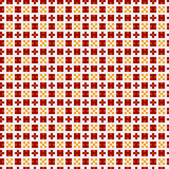 Abstract Cross Pattern generative computational art illustration