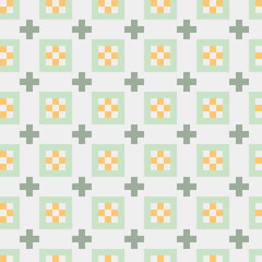 Abstract Cross Pattern generative computational art illustration