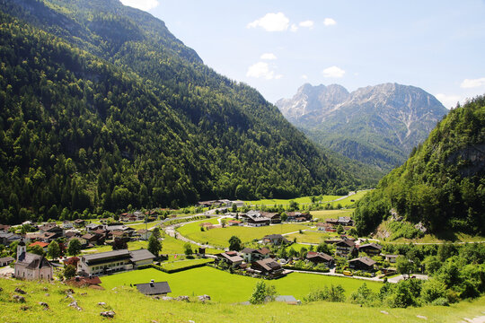 A path through Berchtesgaden National park from Ramsau to Weissbach bei Lofer