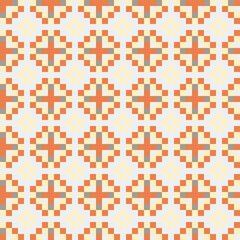 Fototapeta premium Abstract Cross Pattern generative computational art illustration