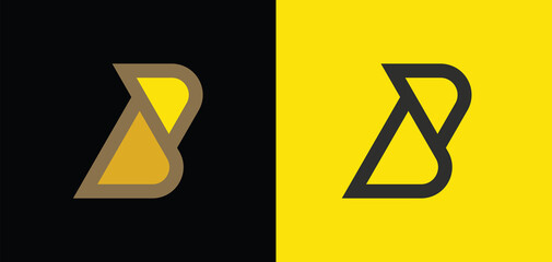 B logo vector abstract letter