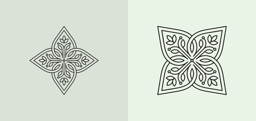 Vector abstract decorative ethnic ornamental illustration.