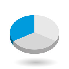 Pie chart vector design element