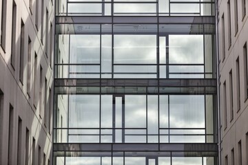 Metal frame of the building with a sandwich panel of insulation on the wall