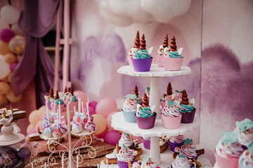 Unicorn party birthday outdoor, decoration