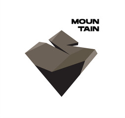 Mountain vector Geometric logo icon