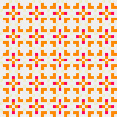 Abstract Cross Pattern generative computational art illustration