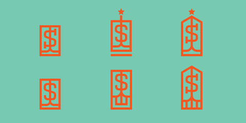 S vector geometric logo design