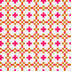 Abstract Cross Pattern generative computational art illustration