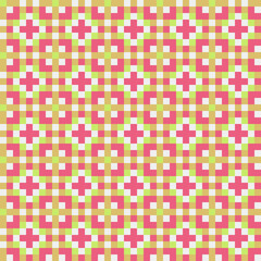 Abstract Cross Pattern generative computational art illustration