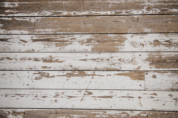 Naklejka premium empty wooden aged texture with peeling paint
