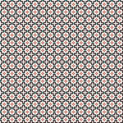 Abstract Cross Pattern generative computational art illustration