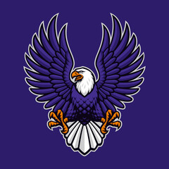 Vector Eagle Logo, Sports Emblem