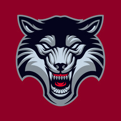 Wolf Vector Logo, Sports Emblem