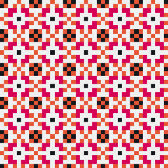 Fototapeta premium Abstract Cross Pattern generative computational art illustration