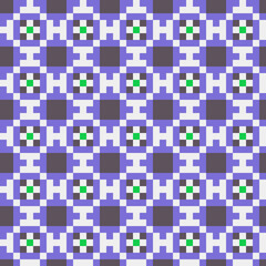 Abstract Cross Pattern generative computational art illustration