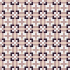 Abstract Cross Pattern generative computational art illustration