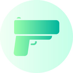 pistol gradient icon