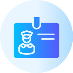 police card gradient icon