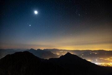 Night in Dolomites