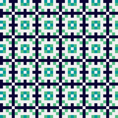 Fototapeta premium Abstract Cross Pattern generative computational art illustration