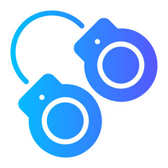 handcuffs gradient icon