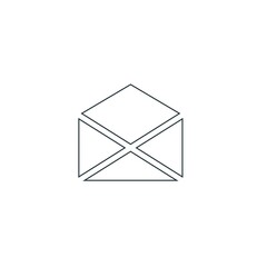 envelope icon isolated on white