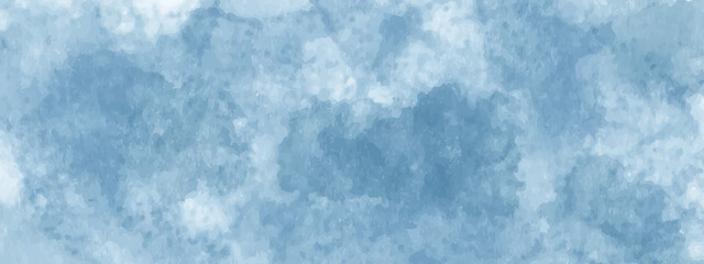 Obraz premium Watercolor Paper - Blue color - Sea. Grungy blue concrete painted blue wall texture background. Watercolor background texture, abstract Background Design, Hand paint Design.