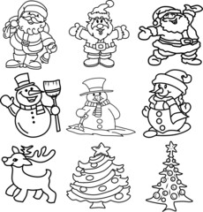 vector image of christmas bundle icon.