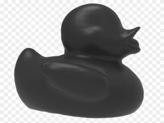black rubber duck png render