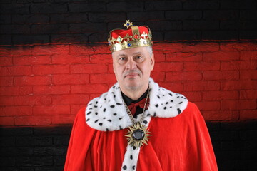 portrait of the king in royal robes