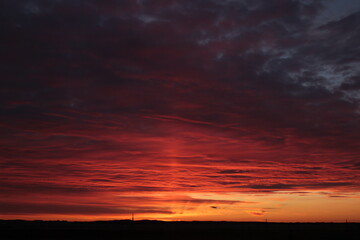 Obraz na płótnie Canvas sky, sunset, clouds