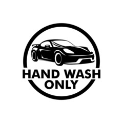 Car Wash Logo, Image, Design, Hand, Only, Circle, Template, Automotive