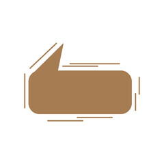 Speak balloon box vector chatting design. Doodle symbol. Message cartoon of outline sign bubble box, style text, illustration thinking