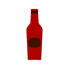 Bottles glass brewery. Main bottles consisting big beer on glass bottles illustration pattern with gourmet isolated background. Identical theme lid accessory kit for beer many dark glass beer