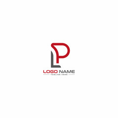 Letter PL LP Logo Design, Editable in Vector Format