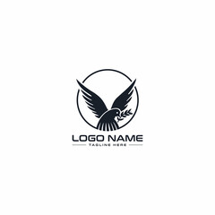 Creative Bird logo design vector template