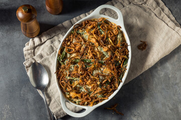 Healthy Homemade Thanksgiving Green Bean Casserole
