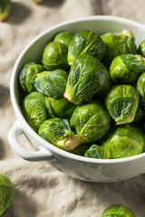 Healthy Organic Green Brussel Sprouts
