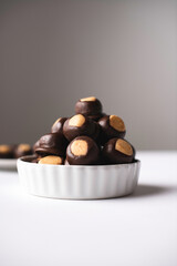 peanut butter chocolate truffles candies 
