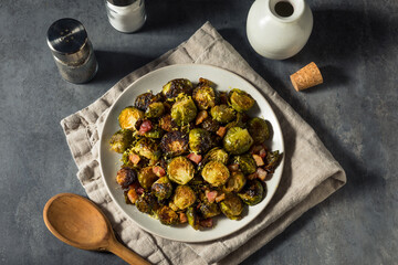Healthy Organic Baked Brussel Sprouts
