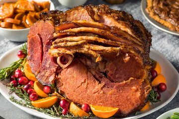 Homemade Christmas Ham Dinner